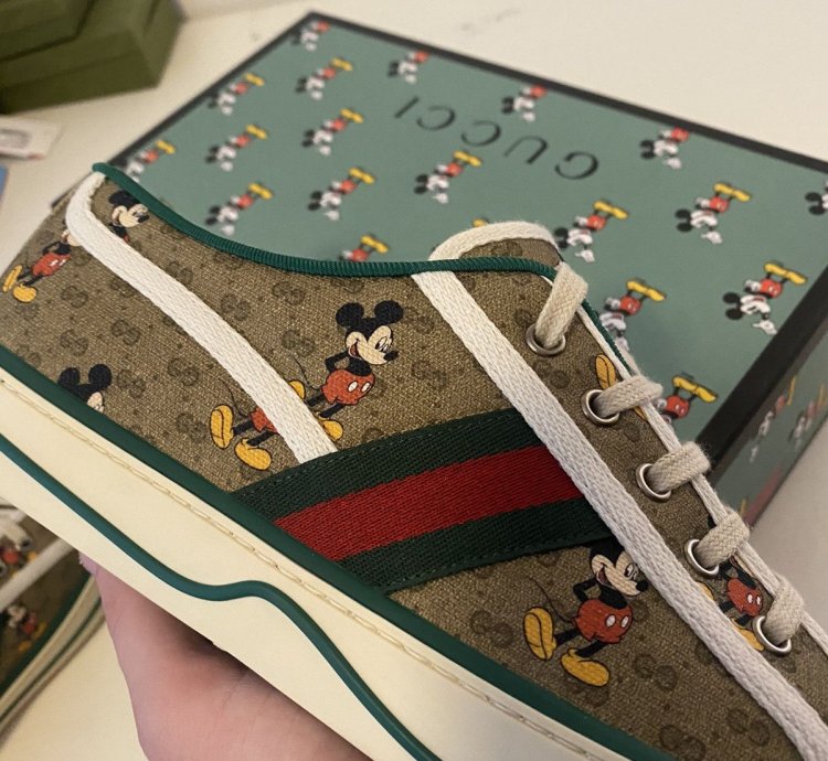 Gucci Disney Tennis 1977 GG Monogram Sneakers