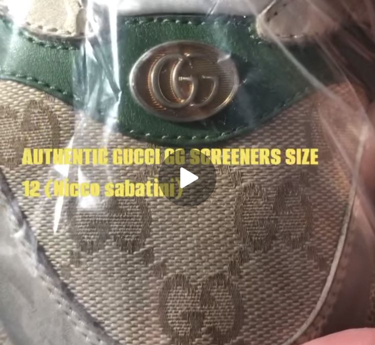 Gucci distressed GG screener