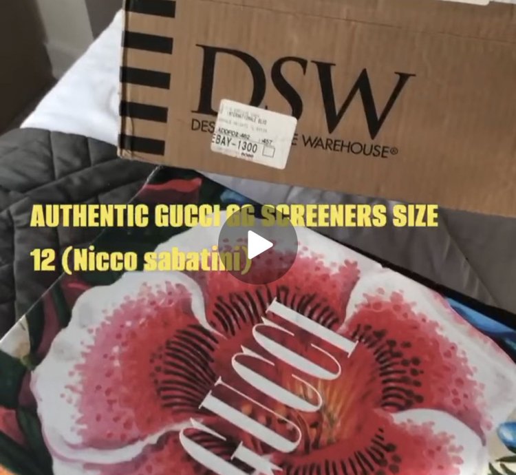 Gucci distressed GG screener