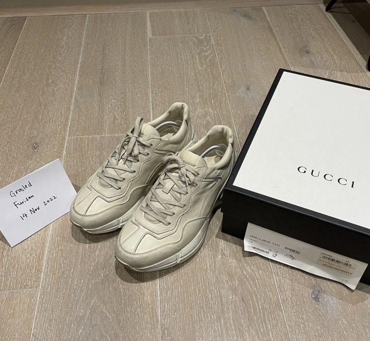 Gucci Distressed Rhyton Sneakers