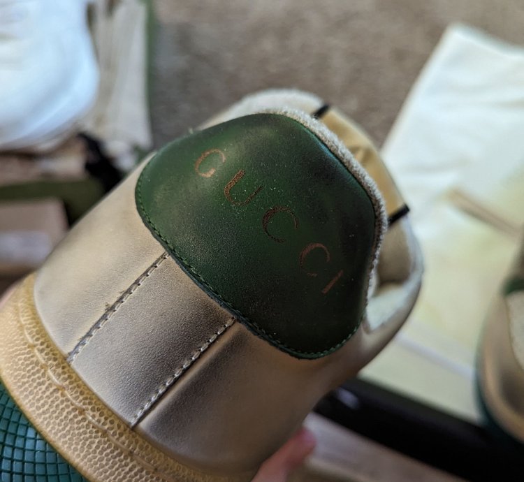 Gucci distressed screener sneaker