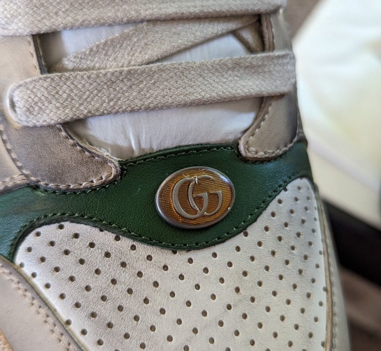 Gucci distressed screener sneaker