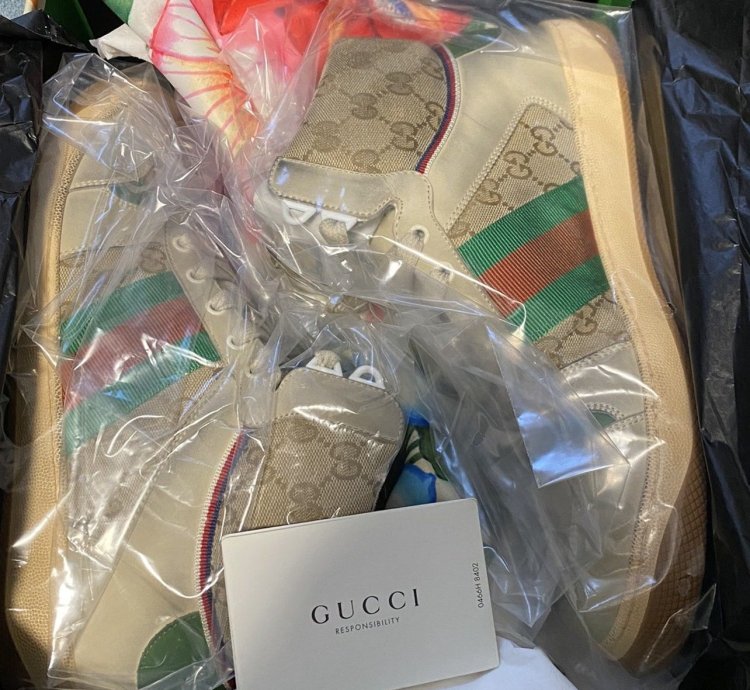 Gucci distressed sneakers
