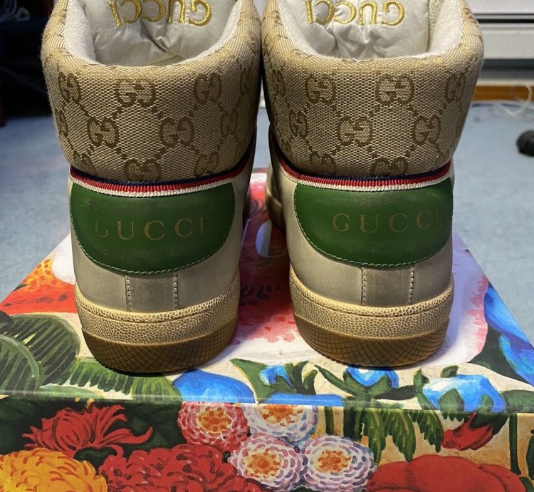 Gucci distressed sneakers