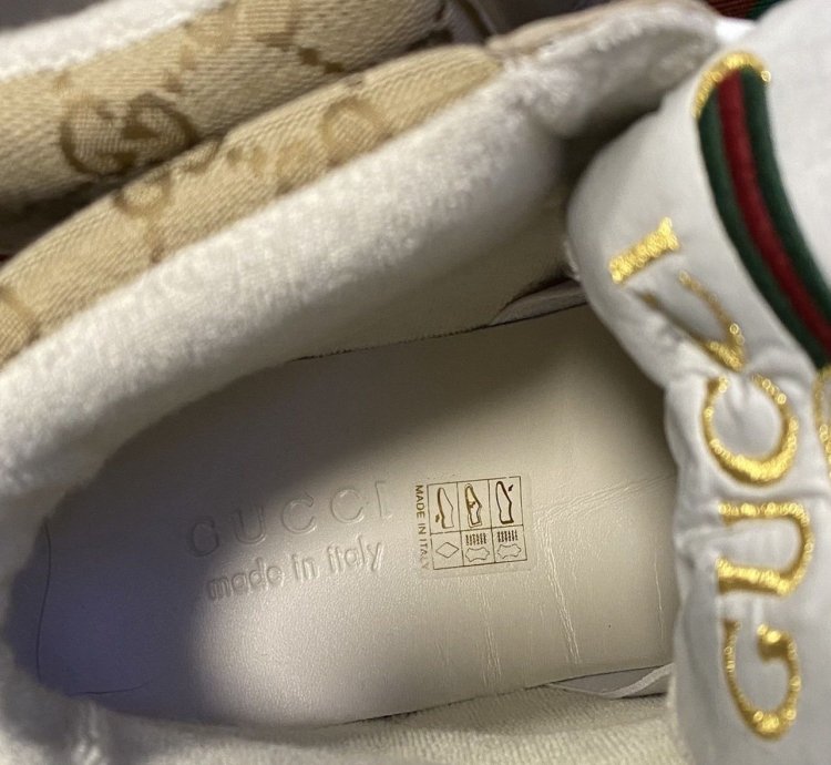 Gucci distressed sneakers