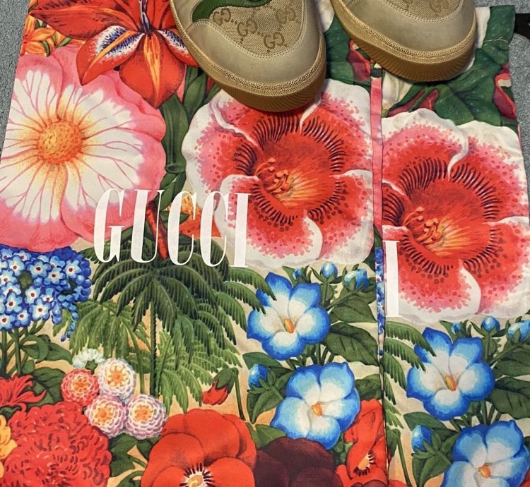 Gucci distressed sneakers