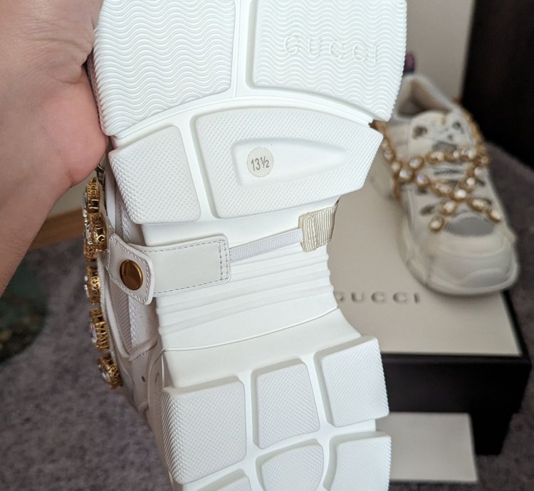 Gucci flashtrek crystal sneakers boots