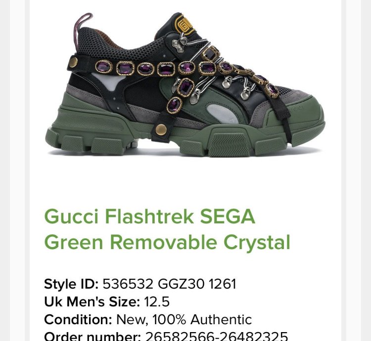 Gucci Flashtrek Crystals