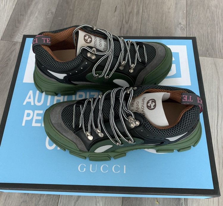 Gucci Flashtrek green black sneaker