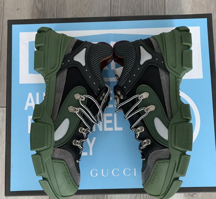 Gucci Flashtrek green black sneaker