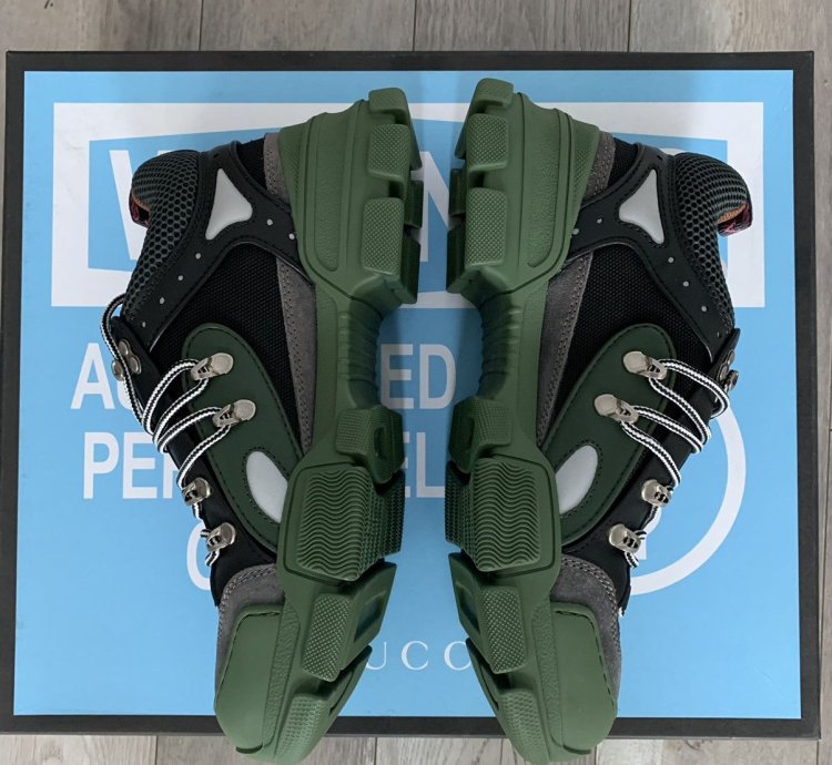 Gucci Flashtrek green black sneaker