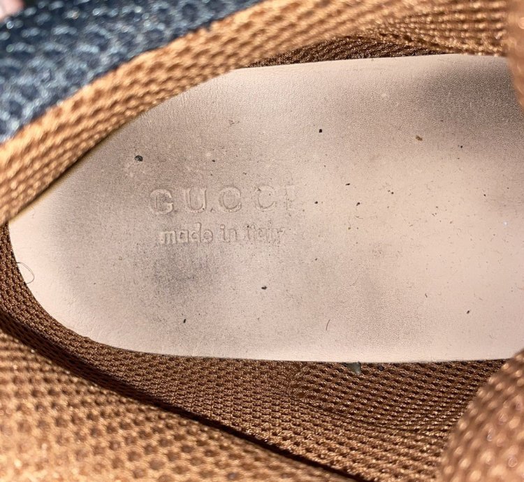 Gucci Flashtrek Leather Sneaker with Crystals