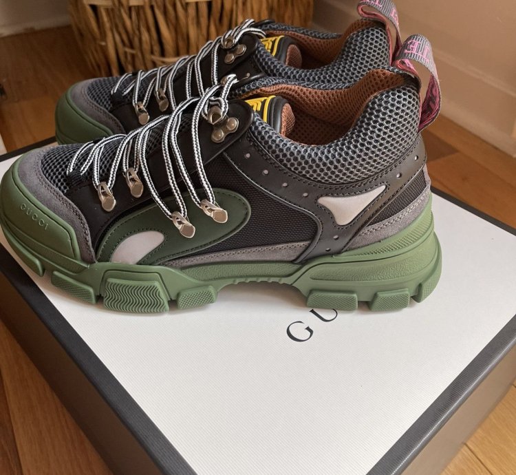 Gucci Flashtrek Low Sega Green Sneakers