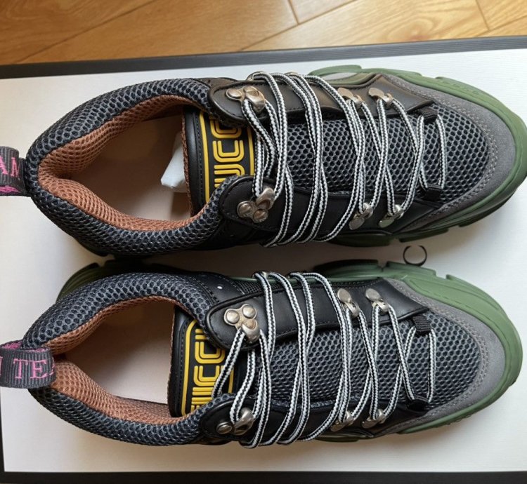 Gucci Flashtrek Low Sega Green Sneakers