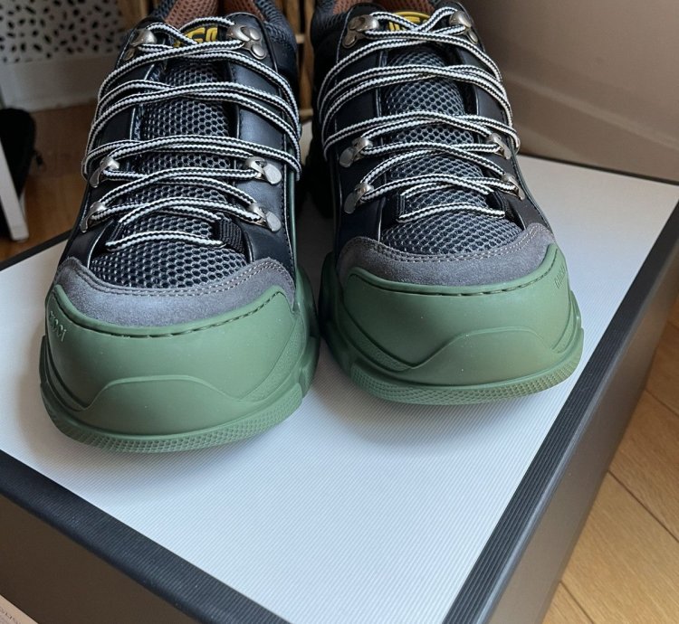 Gucci Flashtrek Low Sega Green Sneakers