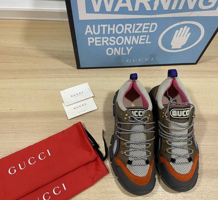 Gucci Flashtrek SEGA Leather Suede