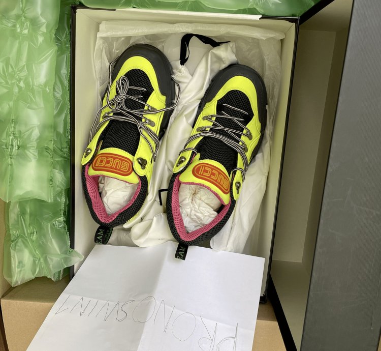 Gucci Flashtrek SEGA Reflective Yellow