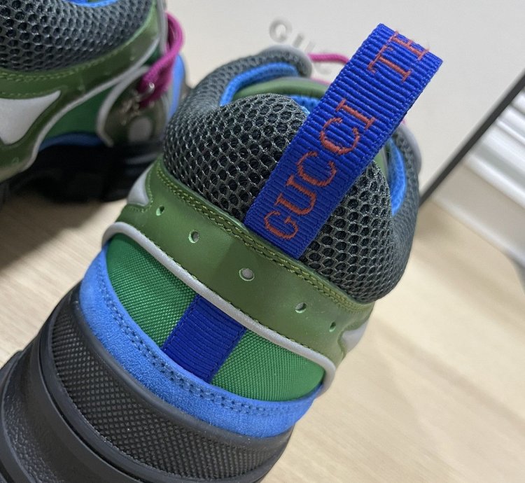 Gucci Flashtrek Sneakers Green Blue