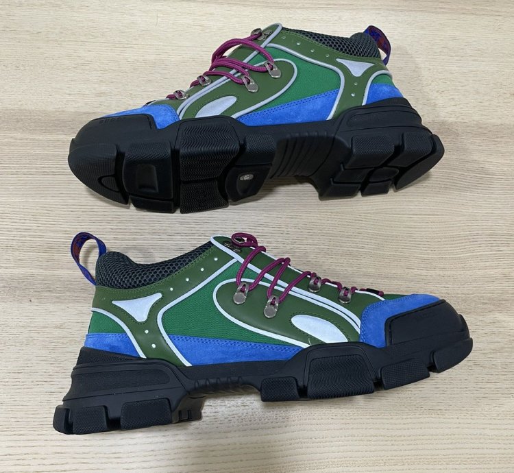Gucci Flashtrek Sneakers Green Blue
