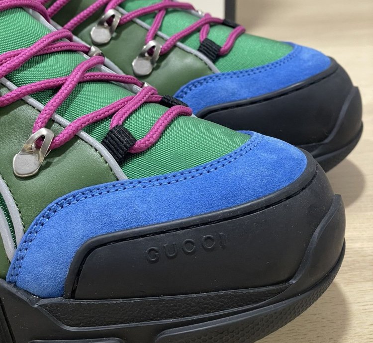 Gucci Flashtrek Sneakers Green Blue