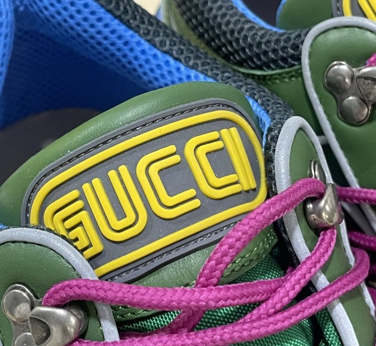 Gucci Flashtrek Sneakers Green Blue