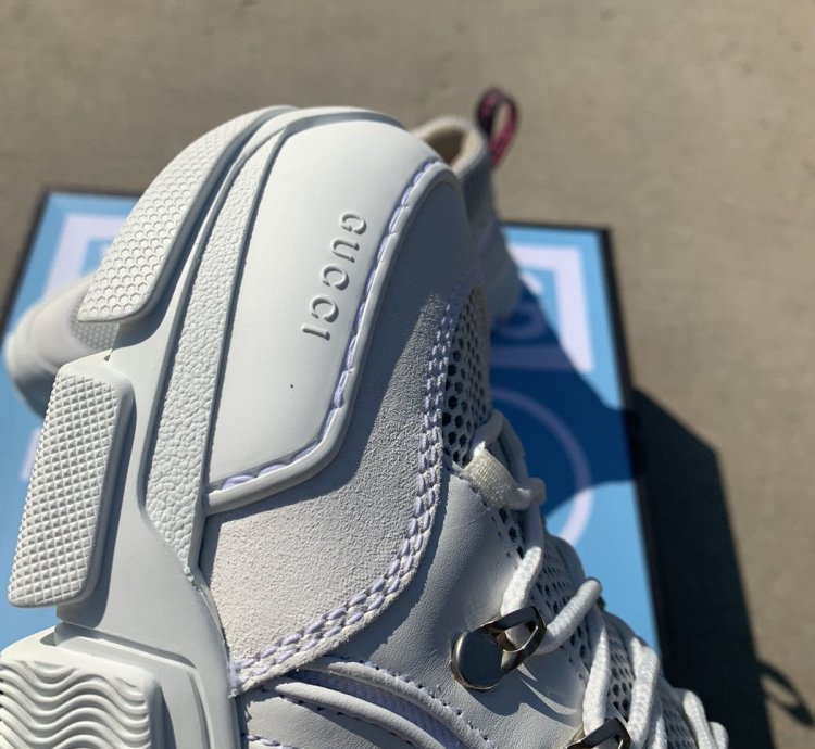 Gucci Flashtrek White Leather Sneakers