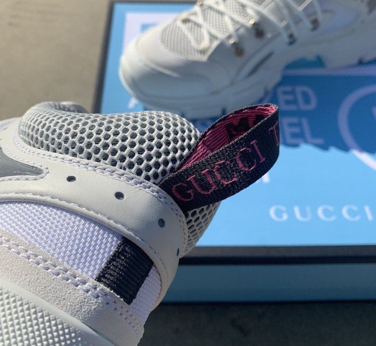 Gucci Flashtrek White Leather Sneakers
