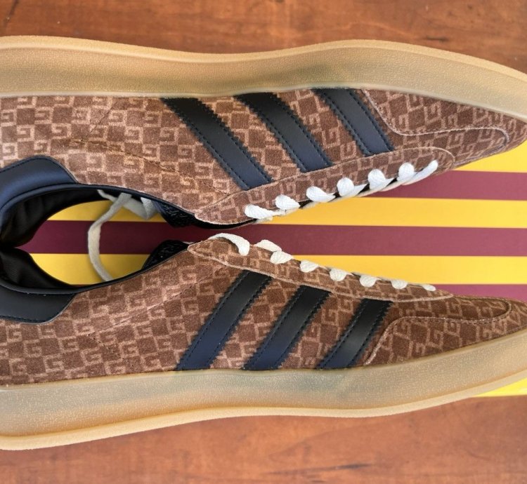 Gucci Gazelle GG Monogram Brown - Size 10 5 US