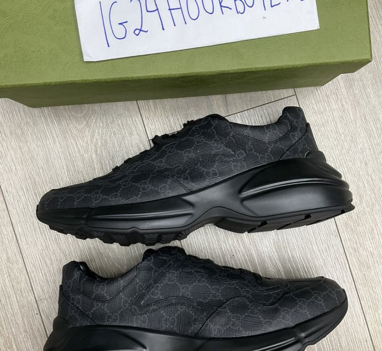 Gucci GG black Rython sneaker Brand new