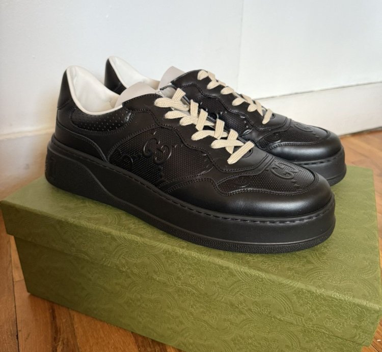 Gucci GG Leather Embossed Sneaker