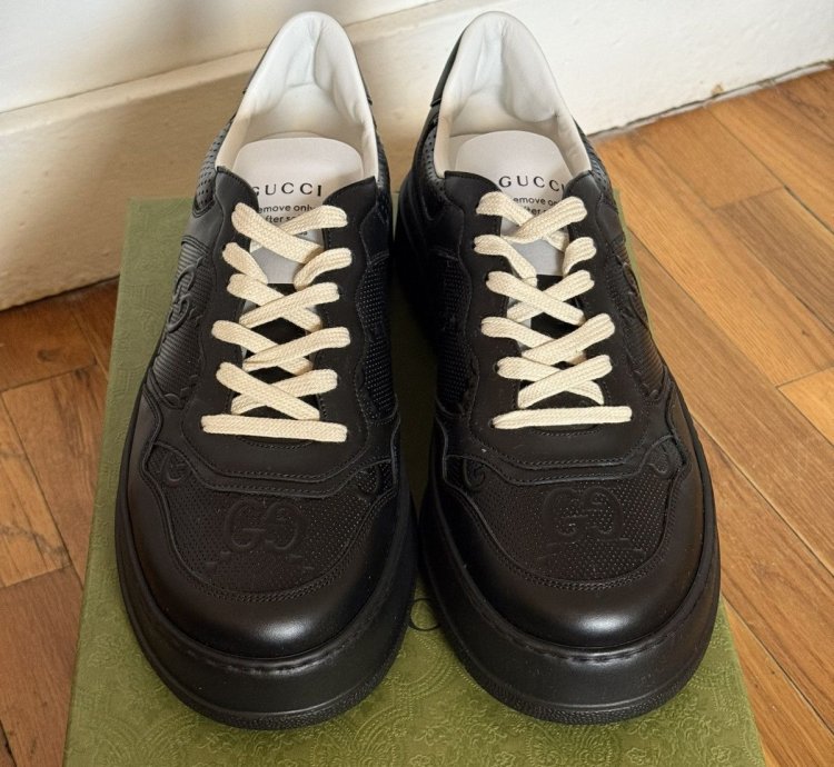 Gucci GG Leather Embossed Sneaker