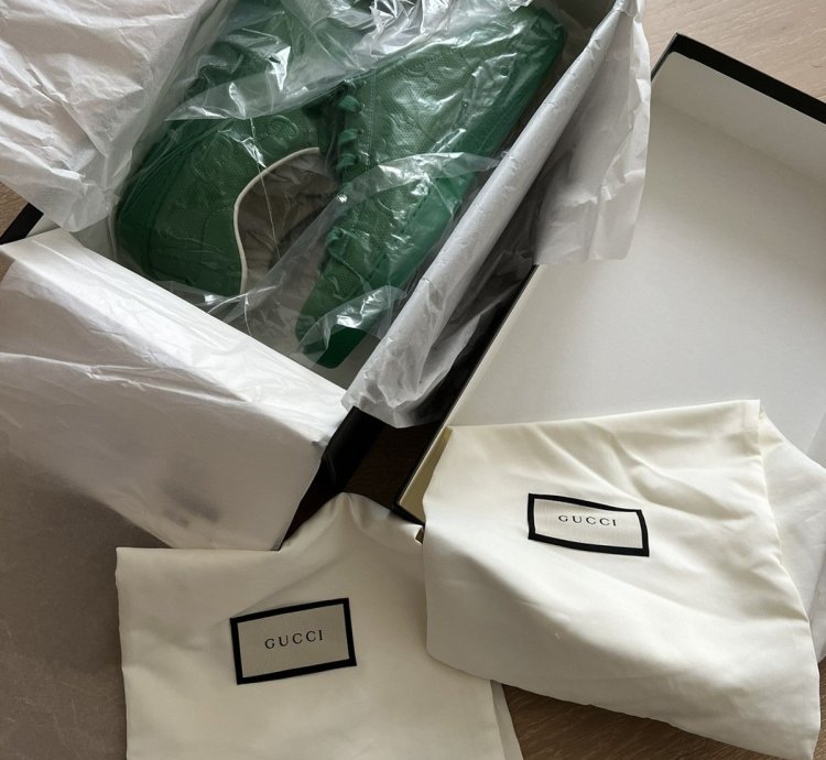 Gucci GG Tennis 20 Green low top Trainer Sneakers