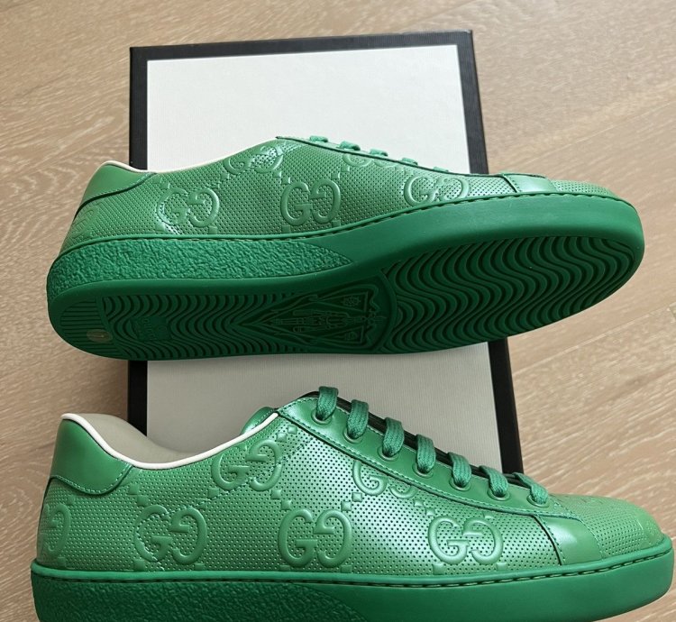 Gucci GG Tennis 20 Green low top Trainer Sneakers