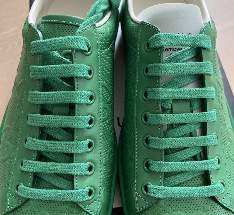 Gucci GG Tennis 20 Green low top Trainer Sneakers