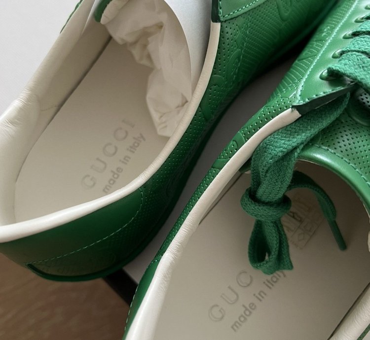 Gucci GG Tennis 20 Green low top Trainer Sneakers