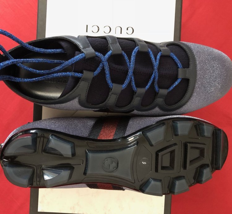 Gucci Glitter Web Sneakers