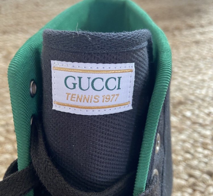Gucci high top tennis shoe