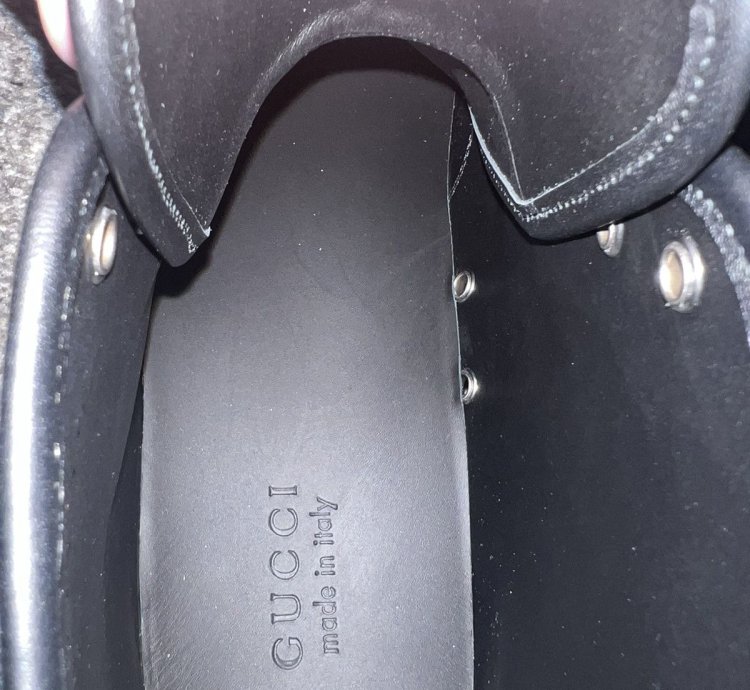 Gucci Hightop Fabric Sneakers Black US 11 5 Brand New