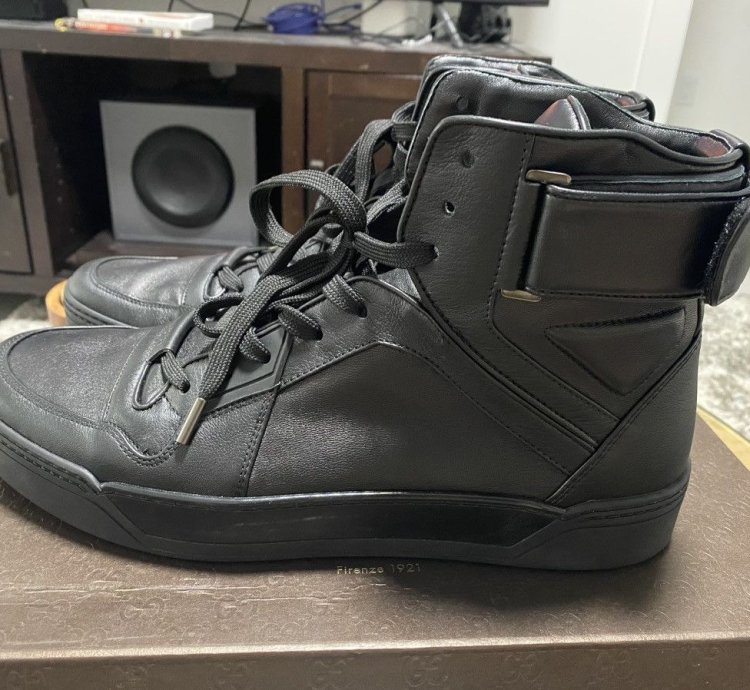 GUCCI HIGHTOP STRAP SNEAKER Gregory
