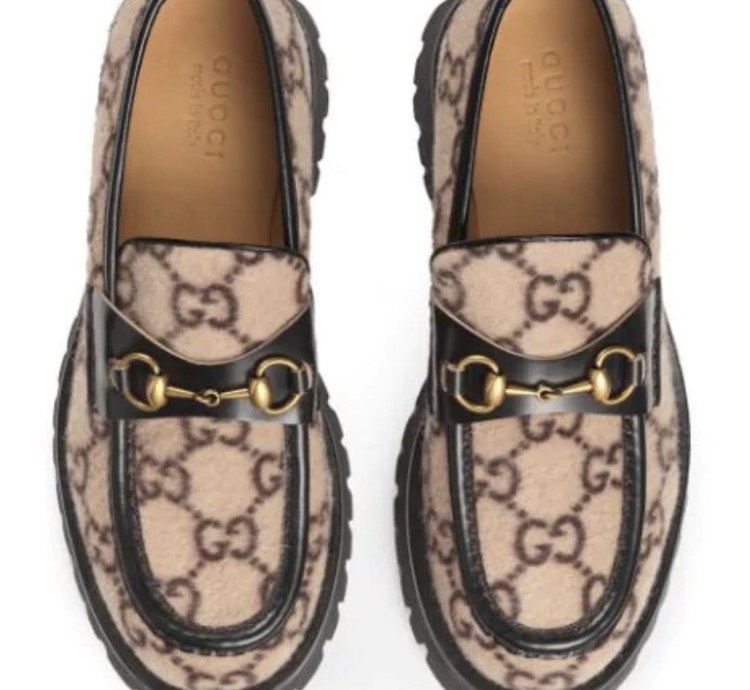 Gucci Horsebit Wool Loafers