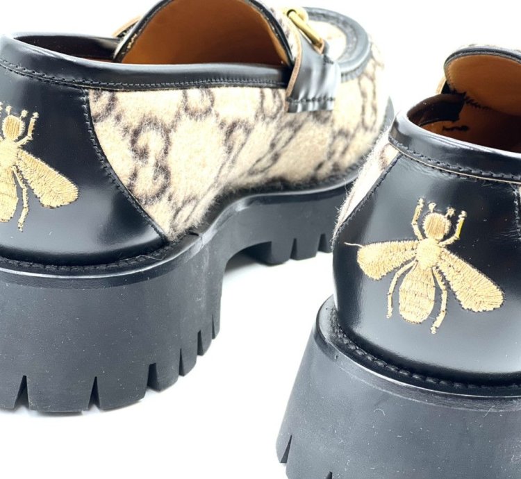 Gucci Horsebit Wool Loafers