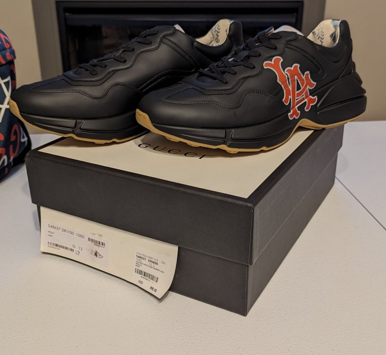 Gucci Los Angeles Dodgers rhyton sneakers
