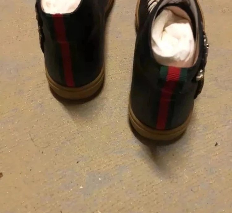 Gucci Major Black Leather 1300 Sneakers Size 41 New