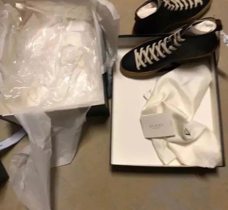 Gucci Major Black Leather 1300 Sneakers Size 41 New