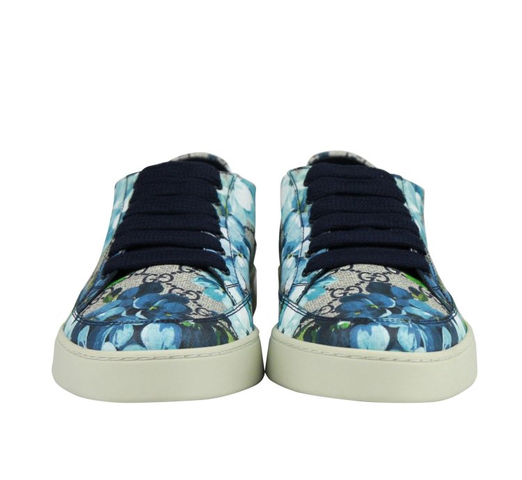 Gucci Men Bloom Flower Print Supreme Canvas Sneaker Shoes