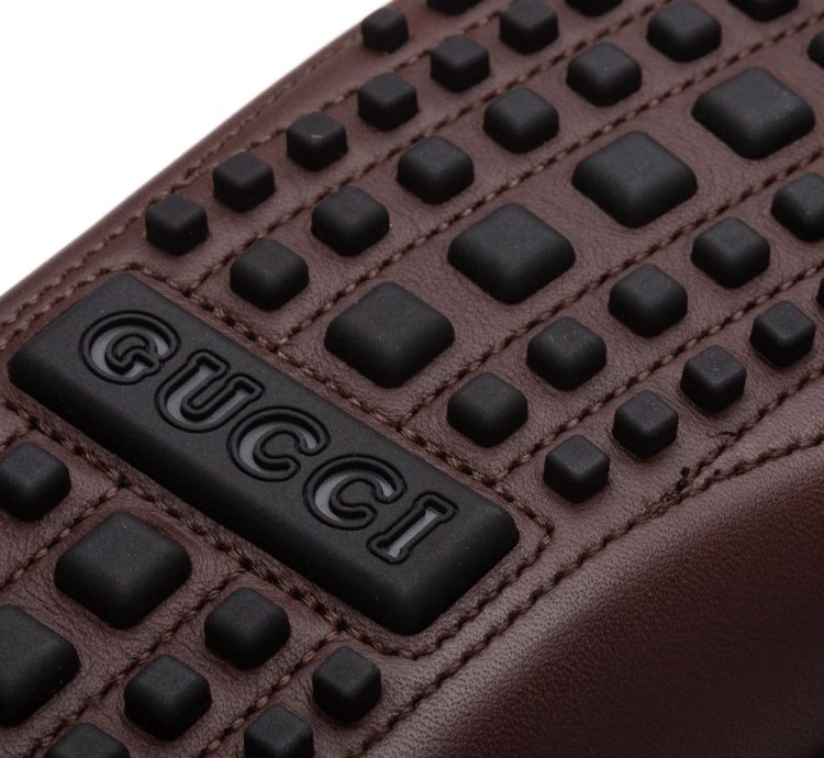 Gucci Men Interlocking GG Fringe Leather Loafer