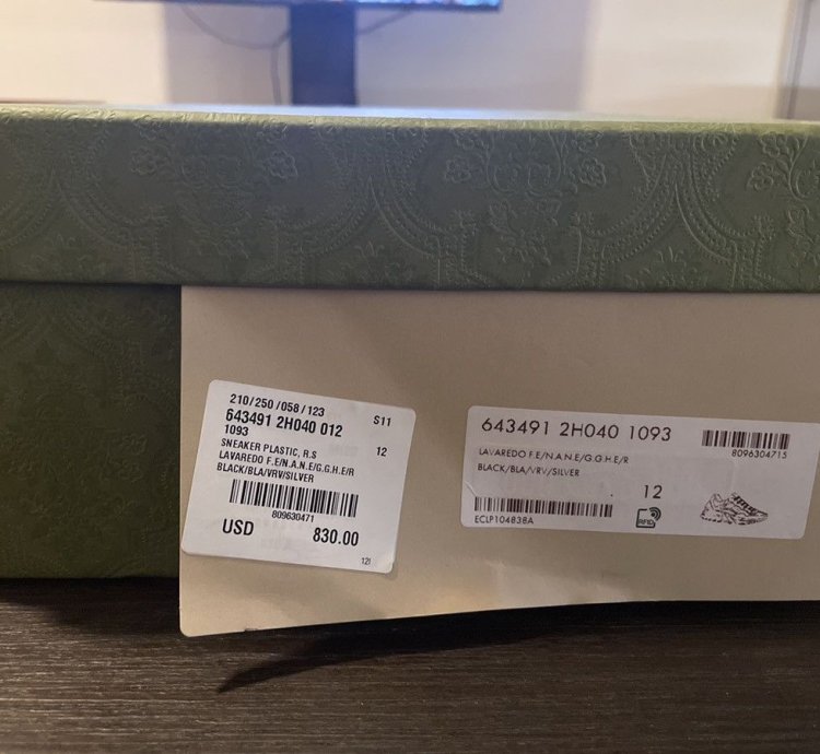 Gucci Men Rhyton Sneakers Size 12