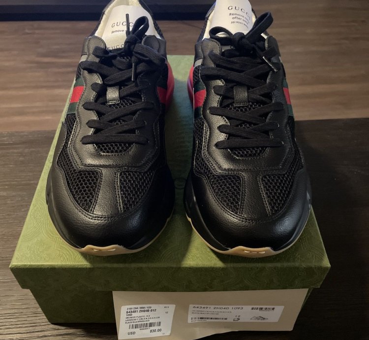 Gucci Men Rhyton Sneakers Size 12