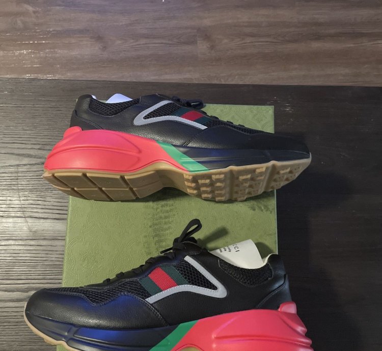 Gucci Men Rhyton Sneakers Size 12