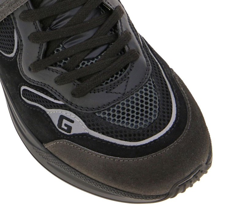 Gucci Men Suede Ultrapace Running Sneaker Grey Orange
